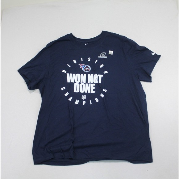 The Nike Tee Men Blue Tee Shirt Tennessee Titans Size XXL - Picture 1 of 8